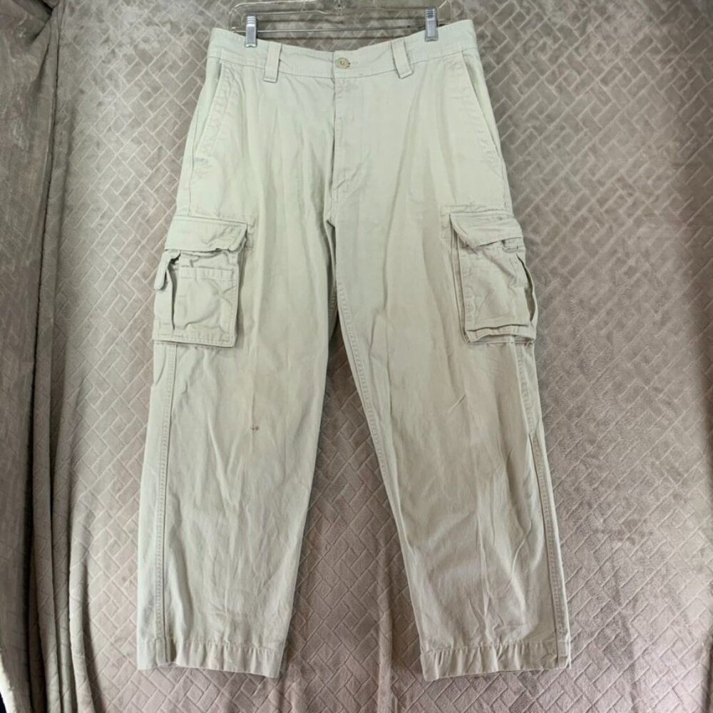 Urban Pipeline Cargo Pants Men 34x30 Beige Straight Leg Hiking Outdoors Normcore